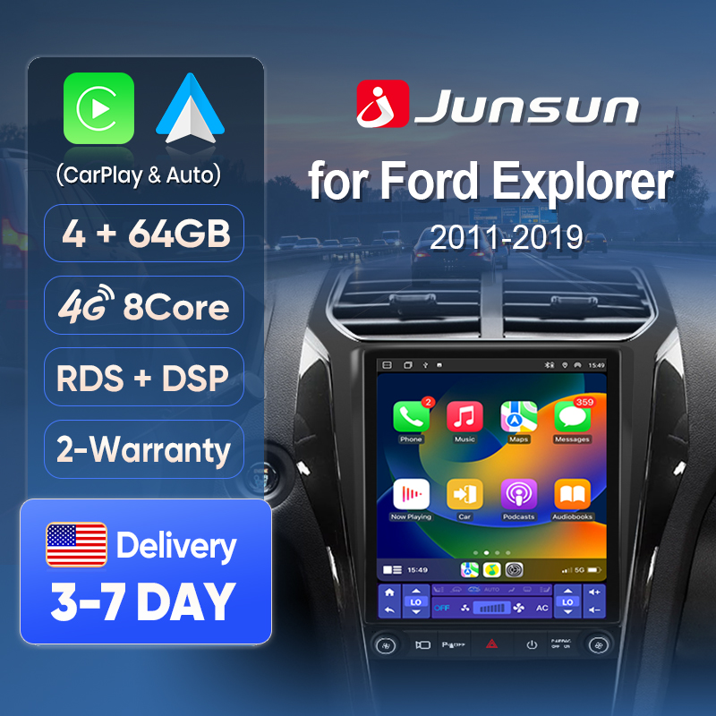 Korean Lifestyle In Hindi - หน้าจอ Junsun Wireless CarPlay สำหรับรถยนต์ Ford
