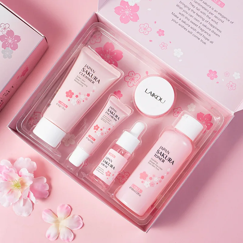 LAIKOU ชุดผลิตภัณฑ์ดูแลผิวซากุ - Korean Skincare Routine บทวิจารณ์และราคา