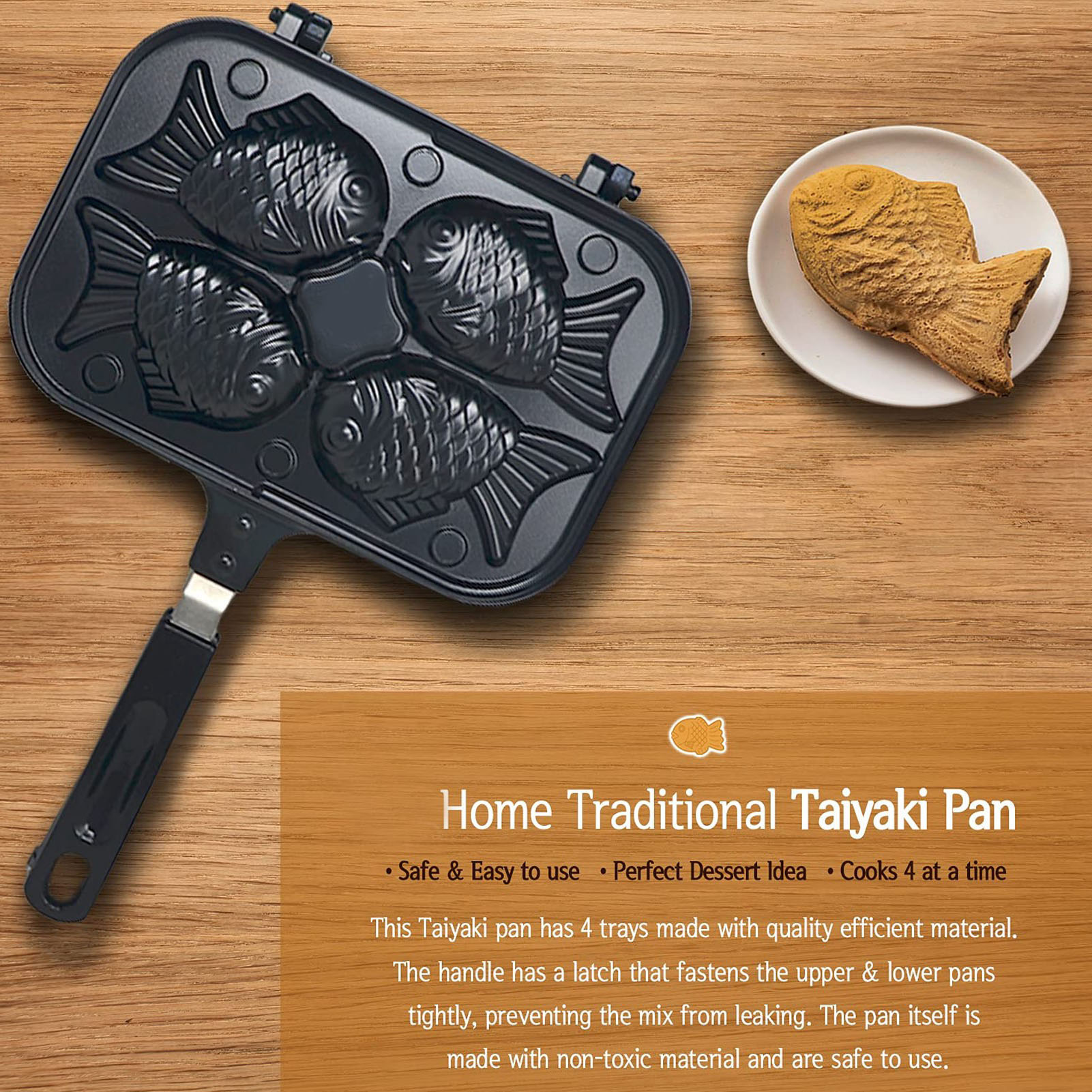 Taiyaki อุปกรณ์ทำเค้กรูปปลา ta - Tteokbokki Rice Cake บทวิจารณ์และราคา
